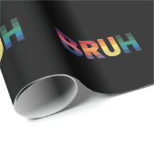 Bruh Meme Grappig Gezegde Bro Groet Gay LGBT Pride Cadeaupapier (Rol Hoek)