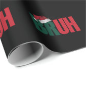 Bruh Meme Grappig Gezegde Bro Groet Kerstmis Cadeaupapier (Rol Hoek)