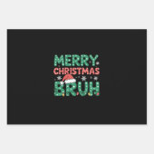 Bruh Meme Grappig Gezegde Bro Groet Kerstmis Inpakpapier Vel (Voorkant)