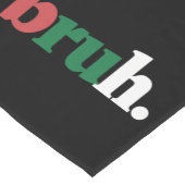 Bruh Meme Grappig Gezegde Bro Groet Kerstmis Korte Tafelloper (Hoek)