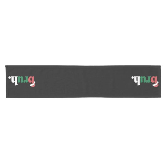 Bruh Meme Grappig Gezegde Bro Groet Kerstmis Korte Tafelloper (Horizontaal)