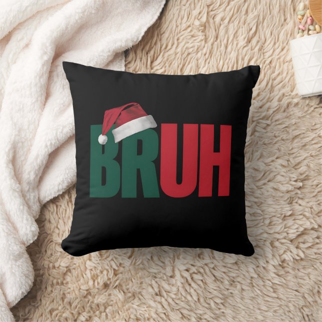 Bruh Meme Grappig Gezegde Bro Groet Kerstmis Kussen (Deken)
