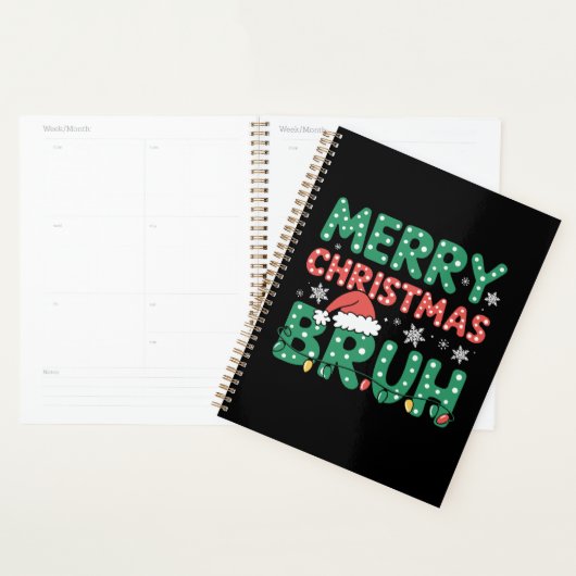 Bruh Meme Grappig Gezegde Bro Groet Kerstmis Planner (Display)