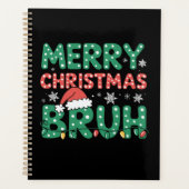 Bruh Meme Grappig Gezegde Bro Groet Kerstmis Planner (Voorkant)