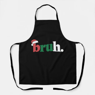 Bruh Meme Grappig Gezegde Bro Groet Kerstmis Schort