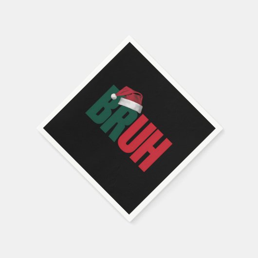 Bruh Meme Grappig Gezegde Bro Groet Kerstmis Servet (Hoek)