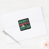 Bruh Meme Grappig Gezegde Bro Groet Kerstmis Vierkante Sticker (Envelop)