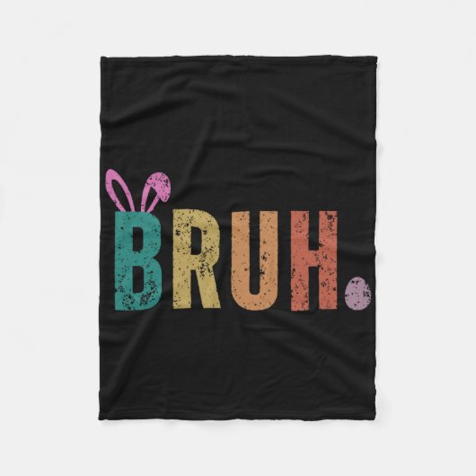 Bruh Meme Grappig Gezegde Bro Groet Tiener Jongens Fleece Deken (Voorkant)