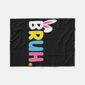 Bruh Meme Grappig Gezegde Bro Groet Tiener Jongens Fleece Deken (Voorkant (Horizontaal))