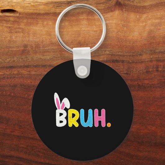 Bruh Meme Grappig Gezegde Bro Groet Tiener Jongens Sleutelhanger (Voorkant)