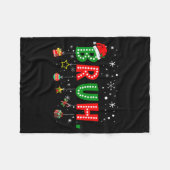 Bruh Meme Grappige Kerst Uitdrukking Bro Groet Tie Fleece Deken (Voorkant (Horizontaal))