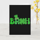 Bruh Meme Grappige St. Patrick's Dag Shamrock Iers Kaart (Gele Bloem)