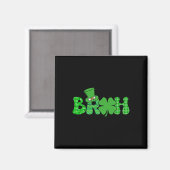 Bruh Meme Grappige St. Patrick's Dag Shamrock Iers Magneet (Voorkant / Achterkant)