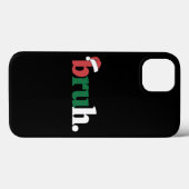 Bruh Meme Grappige Uitdrukking Bro Groet Kerstmis Case-Mate iPhone Case (Achterkant (horizontaal))