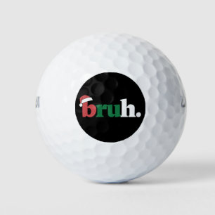 Bruh Meme Grappige Uitdrukking Bro Groet Kerstmis Golfballen