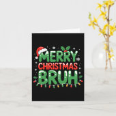 Bruh Meme Grappige Uitdrukking Bro Groet Tiener Jo Kaart (Gele Bloem)