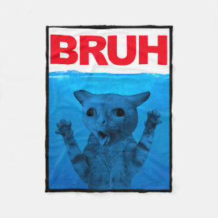 Bruh meme grappige uitdrukking broer groet tieners fleece deken