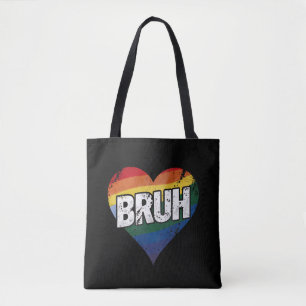 Bruh Meme Grappige Uitspraak Bro Groet Gay LGBT Pr Tote Bag