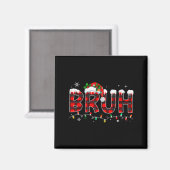 Bruh Meme Grappige Uitspraak Bro Groet Tiener Jong Magneet (Voorkant / Achterkant)