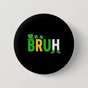 Bruh Meme Grappige Uitspraak Bro Groet Tienerjonge Ronde Button 5,7 Cm