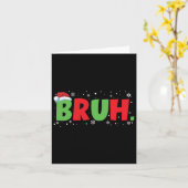 Bruh Meme Grappige Uitspraak Tiener Groet Jongens  Kaart (Gele Bloem)