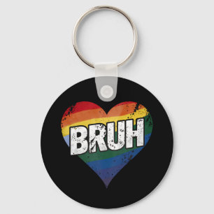 Bruh Meme Grappige Zin Bro Groet Gay LGBT Trots Sleutelhanger