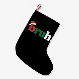 Bruh Meme Grappige Zin Bro Groet Kerstmis Kleine Kerstsok