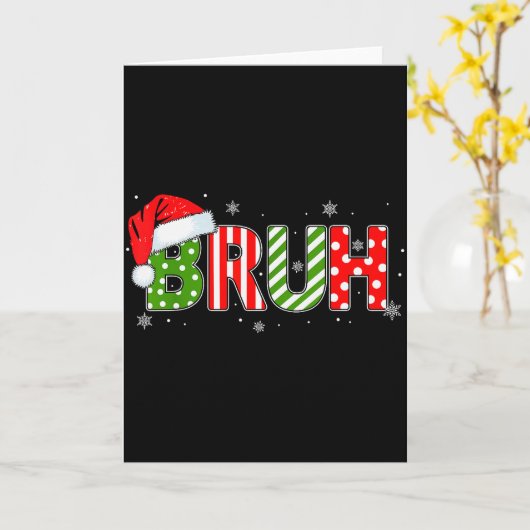 Bruh Meme Grappige Zin Bro Groet Tiener Jongens Ma Kaart (Gele Bloem)