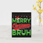 Bruh Meme Grappige Zin Bro Groet Tiener Jongens Ma Kaart (Gele Bloem)