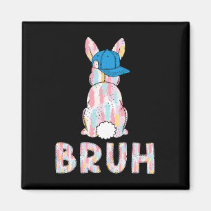 Bruh Meme Paasdag Funny Bunny Eggs Tiener Boys K Magneet