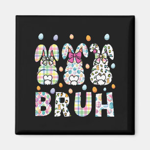 Bruh Meme Paasdag Funny Bunny Eggs Tiener Boys K Magneet