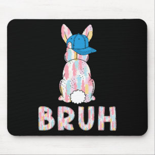 Bruh Meme Paasdag Funny Bunny Eggs Tiener Boys K Muismat