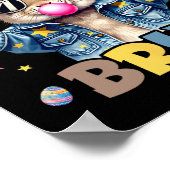 Bruh Meme Paasdag Funny Bunny Eggs Tiener Boys K Poster (Hoek)