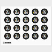 Bruh Meme Paasdag Funny Dabbing Bunny Eggs Boys Ronde Sticker (Vel)
