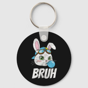 Bruh Meme Pasen Funny Bunny Eieren Peuter Jongens Sleutelhanger