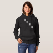Bruh Meme  Saying Brother Greeting Men Teens Boys  Hoodie (Voorkant volledig)