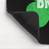 Bruh Meme Shamrock Funny St Patricks Day Tiener Bo Muismat (Hoek)