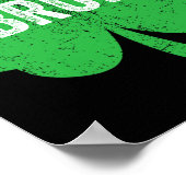 Bruh Meme Shamrock Funny St Patricks Day Tiener Bo Poster (Hoek)