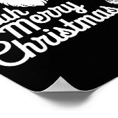 Bruh Merry Christmas Funny Santa Pajama Teens Boys Poster (Hoek)