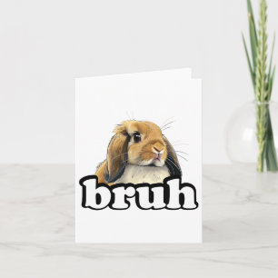 Bruh Mini Holland Lop Konijn Konijnenliefhebber  Kaart