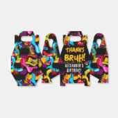 Bruh Neon Graffiti Hip Hop Street Art Birthday Bedankdoosjes (Uitgevouwen)