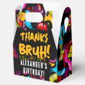 Bruh Neon Graffiti Hip Hop Street Art Birthday Bedankdoosjes (Geopend)