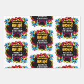 Bruh Neon Graffiti Hip Hop Street Art Birthday Inpakpapier Vel (Voorkant 3)