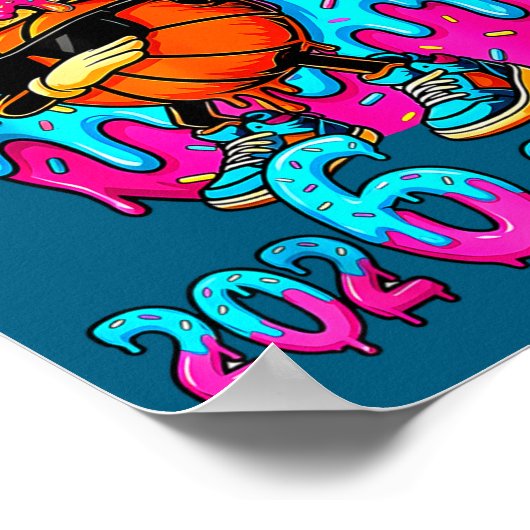 Bruh Next Two Years 2026 2027 Drip Ice Cream Baske Poster (Hoek)