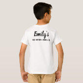 Bruh of the Birthday Girl Custom Matching Family T-shirt (Achterkant volledig)
