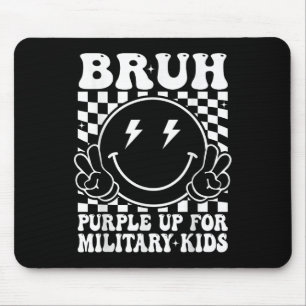 Bruh Paarse voor Kinder maand Military Ch Muismat