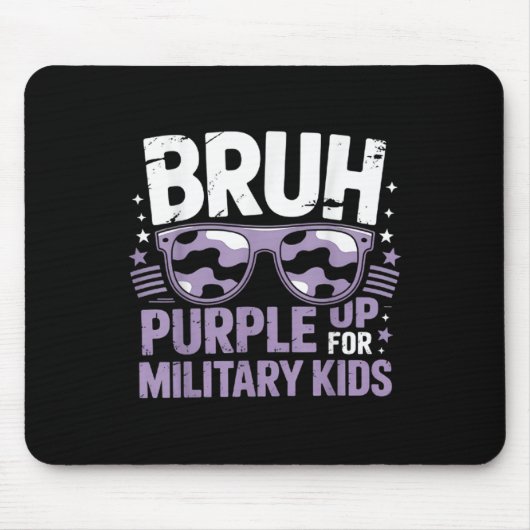 Bruh Paarse voor Kinder militaire kind Mo Muismat (Voorkant)