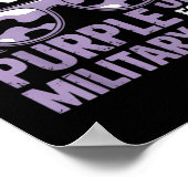 Bruh Paarse voor Kinder militaire kind Mo Poster (Hoek)