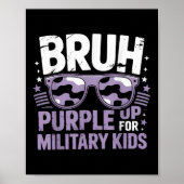 Bruh Paarse voor Kinder militaire kind Mo Poster (Voorkant)
