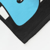 Bruh Paasdag Funny Bunny Eggs Groovy Smile Face Fleece Deken (Hoek)